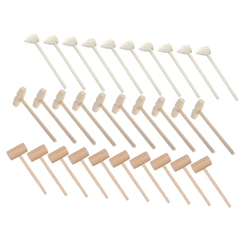 UPKOCH 30 Stück Mini Gummihämmer Hämmer Und Klopfspielzeug Werkzeuge Für Lernspielzeug Spiele Hammerspielzeug Miniatur Rechen Für Zen Boxen Kinderspielzeug Für Draußen von UPKOCH