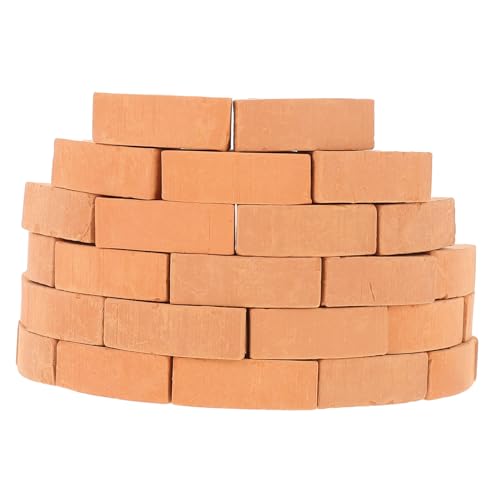 UPKOCH 30 Stück Miniaturziegel Modellset DIY Ziegelsteine für Sandtisch Dekoration BAU und Kreativspielzeug Fördert Fantasie und Motorik für Architekturmodelle und Bastelprojekte von UPKOCH