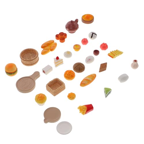 UPKOCH 30 Stück Morgentee Kuchen Puppen Lebensmittelmodell Winziges Lebensmittelmodell Miniatur Mini Lebensmittel Ornament Rollenspiel Zubehör Set Babyspielzeug UPKOCH 30 Stück Morgentee Kuchen Puppen Lebensmittelmodell Winziges Lebensmittelmodell Miniatur Mini Lebensmittel Ornament Rollenspiel Zubehör Set Babyspielzeug von UPKOCH