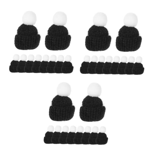 UPKOCH 30 Stück Teiliges Kleine Gestrickte Weihnachtsmützen Schwarz DIY Handgefertigte Weihnachtsmannmützen als Partydeko und Festliche Accessoires für Weihnachten und Bastelprojekte UPKOCH 30 Stück Teiliges Kleine Gestrickte Weihnachtsmützen Schwarz DIY Handgefertigte Weihnachtsmannmützen als Partydeko und Festliche Accessoires für Weihnachten und Bastelprojekte von UPKOCH