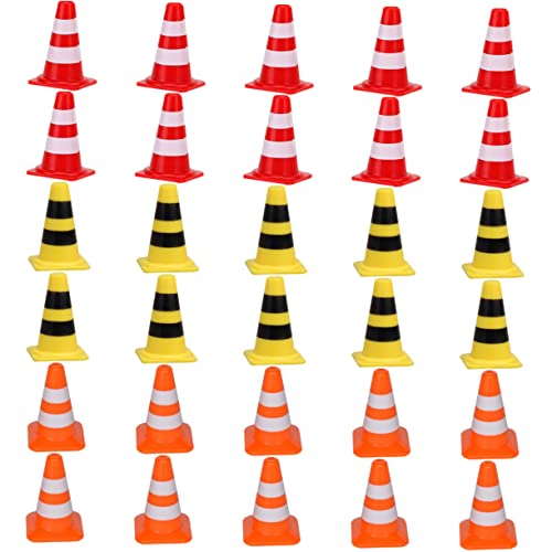 UPKOCH 30 Stück Teiliges Mini Verkehrskegel aus Kunststoff Bunte Sicherheitskegel Rot Gelb und Orange Pädagogisches für Verkehrserziehung und Baustellenabsperrung für Modellbau UPKOCH 30 Stück Teiliges Mini Verkehrskegel aus Kunststoff Bunte Sicherheitskegel Rot Gelb und Orange Pädagogisches für Verkehrserziehung und Baustellenabsperrung für Modellbau von UPKOCH