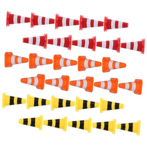 UPKOCH 30 Stück Teiliges Mini Verkehrszeichen Bunte Kunststoff Straßenabsperrungen und Verkehrsleitkegel Realistische Verkehrssimulation für Lernspielzeug zur Verkehrssicherheit Weiches UPKOCH 30 Stück Teiliges Mini Verkehrszeichen Bunte Kunststoff Straßenabsperrungen und Verkehrsleitkegel Realistische Verkehrssimulation für Lernspielzeug zur Verkehrssicherheit Weiches von UPKOCH