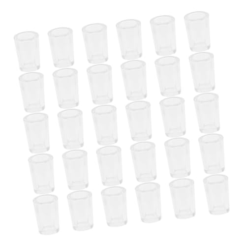 UPKOCH 30 Stück Teiliges Mini Wasserbecher für Puppenhaus Klare Miniatur Trinkbecher Realistische Mini Tassen für Puppenhaus Zubehör Küchen und Esszimmer Dekoration von UPKOCH