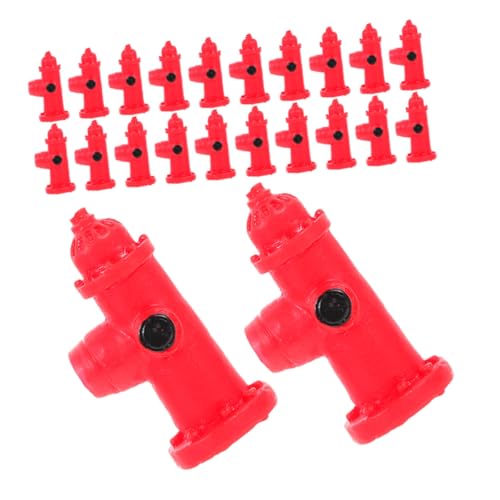UPKOCH 30 Stück Teiliges Miniatur Feuerwehrhydrant Figuren aus Resin Realistische Puppenhaus Dekoration Vielseitige Mikro-landschaftsmodelle für DIY Basteln Kinderspiele und Fotografie von UPKOCH