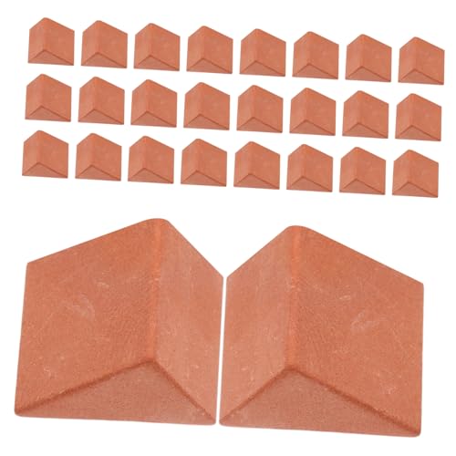 UPKOCH 30 Stück Teiliges Miniatur Ziegelsteine Realistische Stapelbare Bausteine DIY Bastelset für Modellbau Puppenhaus und Kreativität von UPKOCH