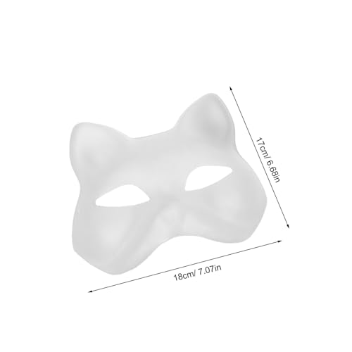 UPKOCH 30 Stück Teiliges Weiße DIY Katzenmasken aus Papier Unbemalt mit Elastischem Band Leicht Bemalbar für Maskerade Halloween Kreativität und Kostümspaß UPKOCH 30 Stück Teiliges Weiße DIY Katzenmasken aus Papier Unbemalt mit Elastischem Band Leicht Bemalbar für Maskerade Halloween Kreativität und Kostümspaß von UPKOCH