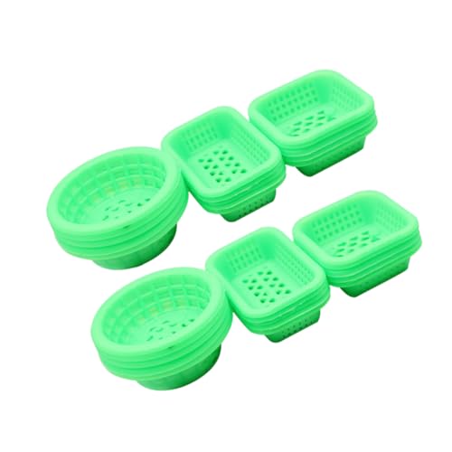UPKOCH 30 Teiliger Miniatur Lebensmittel Und Spielzeugkorb Weidenspielzeug Deckenkorb Puppenset Kleiner Wäschekorb Häuser Kinderkörbe Bargeld Ornamente Zum Basteln von UPKOCH