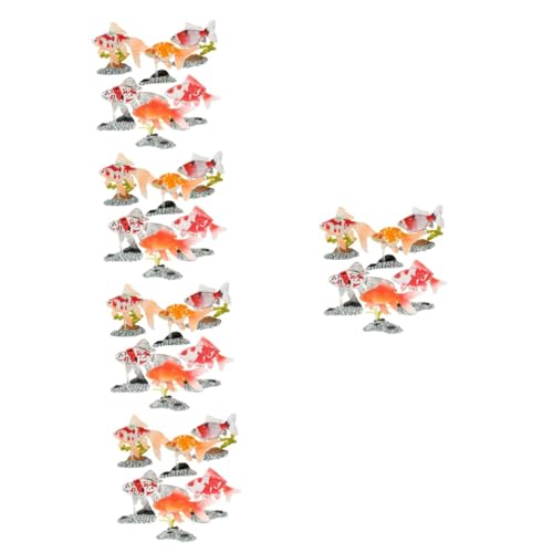 UPKOCH 30 STK Zierfischmodell Miniaturdekoration Fisch Aquarium Dekoration Kinderspielzeug Spielzeug für Kinder Dekorationen Desktop-Zubehör dekorative Goldfischfiguren Fischmodelle Ozean von UPKOCH
