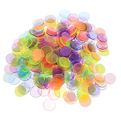 UPKOCH 300 Stück Bingo-Chips Jetons Marker Zählen Bingo-Maschine Bingo-Karten Spiele Münzzähler Pokertischplatte Pokerkarten Spielchips Partyspiel -Requisiten Bingo -Marker Plastik von UPKOCH