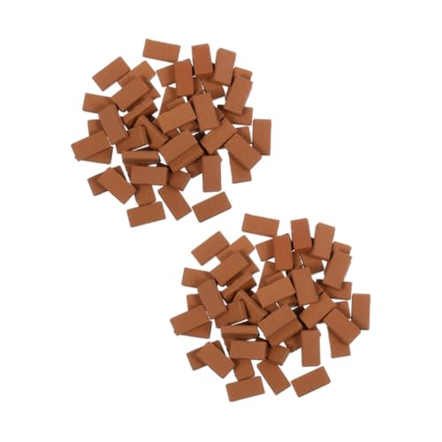 UPKOCH 300 Stück Maßstab Realistische DIY Wandbausteine für Puppenhaus Dekoration Vielseitige Kompatible Mini Haus Accessoires von UPKOCH