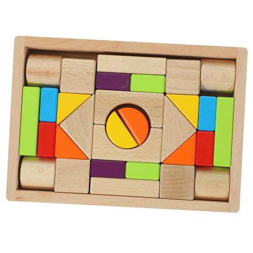 UPKOCH 30-teilige Stapelblöcke Aus Holz Für Kinder – Pädagogisches Bausteinspielzeug Für Kleinkinder Mit Glatten Kanten Balancier- Und Wahrnehmungsspielzeug von UPKOCH