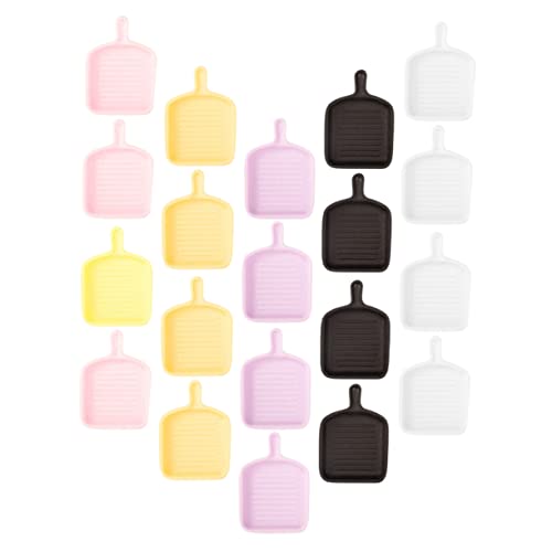 UPKOCH 30st Puppenhausplatte -mini-tablett- Mini- -tablett-Dekorationen Mini Hausteller Winziges Tablettmodell Mini -hausdekorationen Mini-geschirrmodell Harz von UPKOCH