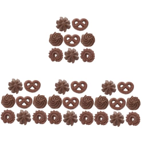 UPKOCH 32 STK Simulierte Cookies Kidcraft-Spielset Lernspielzeug Kekse Modelle Cookie-Modell gefälschter Keks realistisch Miniatur Dekorationen Lebensmittel schmücken Requisiten PVC von UPKOCH