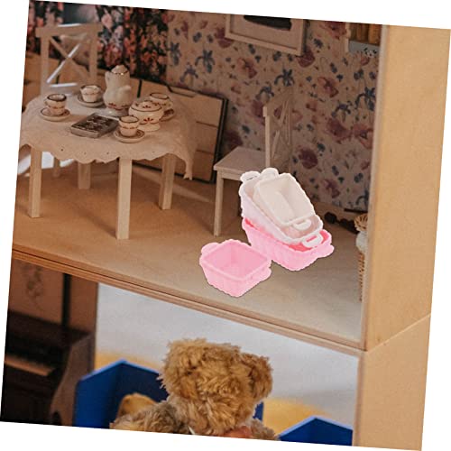 UPKOCH 32 Stück Teiliges Mini Einkaufskorb aus Langlebigem PP Material Buntes Puppenhaus Zubehör für Supermarkt Szenen für Küchen und Tischdekoration Praktische Aufbewahrung Kleiner von UPKOCH