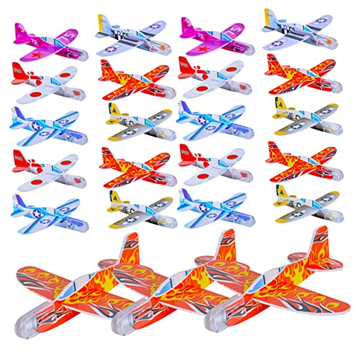 UPKOCH 32 Stück Teiliges Mini Wurfgleiter Flugzeug Bunt Leicht für Ab Jahren DIY Zusammenbaubar als Geburtstagsdeko und Outdoor für Jungen und Mädchen von UPKOCH