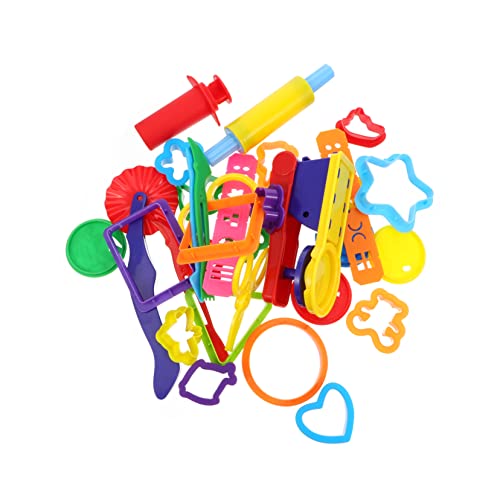 UPKOCH 32st Farbiges Schlamm Werkzeug Plastilin-Formen Spielzeuge Farbe Schlammspielzeug Zubehör Werkzeugkasten Dekompressionsspielzeug Knetmasse Quadrat Einstellen Kind Plastik von UPKOCH