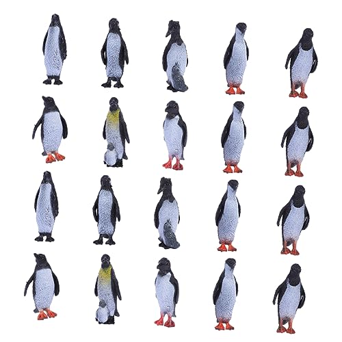 UPKOCH 32st Pinguin-Ornamente Puzzle-Spielzeug Entzückendes Pinguinmodell Puppenhaus-tierfigur Winzig Tierische Gartenskulptur Antarktis Pinguin Figuren Mini Kind Statue Saftig Weich-PVC von UPKOCH