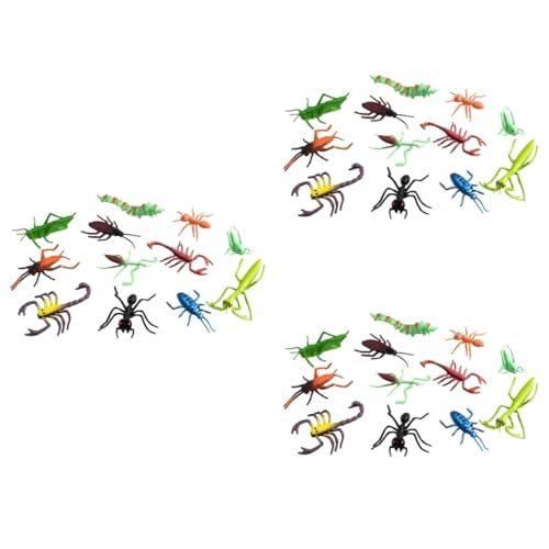 UPKOCH 36 STK Tiermodelle Verschiedene Insektenspielzeuge Simulation Mini-insektenmodell Heimdekorationsbedarf Kleine Tierfiguren Anzeige Sandkasten von UPKOCH