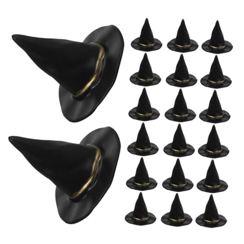 UPKOCH 36 Stück Halloween Dekoration Winzige Spielzeughüte DIY Hexenhüte Zaubererhut Mini Puppenhüte Mini Hüte Zur Dekoration DIY Winzige Hexenhüte Für Puppendekor von UPKOCH