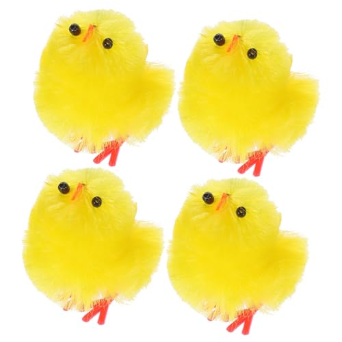 UPKOCH 36 Stück Osterküken Mini Tierspielzeug Mini Plüschtiere Plüschküken Modell Ostergartendekoration Osterparty Dekoration Hühnerspielzeug Hochwertiger Umweltfreundlicher von UPKOCH