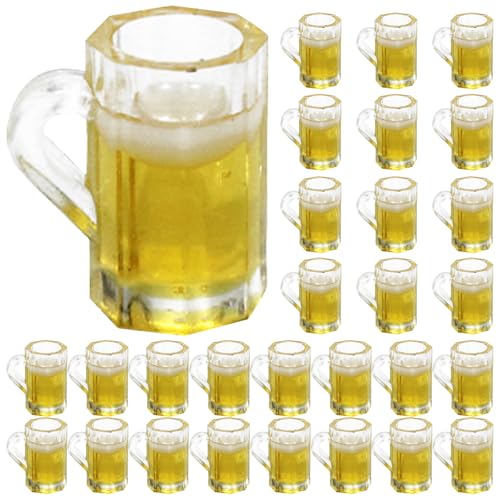 UPKOCH 36-teiliges Puppenhaus-Bierglas: Miniatur-Bierkrüge – realistische kleine Schnapsgläser – Miniaturen im Maßstab 1:12 für Puppenhausküche, Esszimmer, DIY-Mikrolandschaften UPKOCH 36-teiliges Puppenhaus-Bierglas: Miniatur-Bierkrüge – realistische kleine Schnapsgläser – Miniaturen im Maßstab 1:12 für Puppenhausküche, Esszimmer, DIY-Mikrolandschaften von UPKOCH