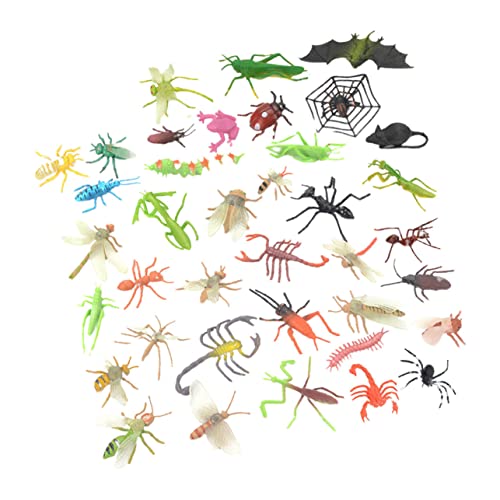 UPKOCH 39 STK Insektenmodell Insektenspielzeug Für Mini- Modelle Pädagogisches Für Kinderspielzeug Realistisches Plastik von UPKOCH