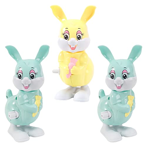 UPKOCH 3St Aufzieh hüpfender Hase Küken Kaninchenspielzeug Hühnchenspielzeug zum Aufziehen Puppenhaus-Miniaturen Tiere Uhrwerk Hase zum Aufziehen Plastik UPKOCH 3St Aufzieh hüpfender Hase Küken Kaninchenspielzeug Hühnchenspielzeug zum Aufziehen Puppenhaus-Miniaturen Tiere Uhrwerk Hase zum Aufziehen Plastik von UPKOCH