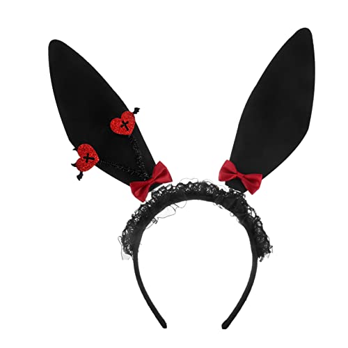 UPKOCH 3St Halloween-Hasenohren halloween haarreif halloween headband Kleid für Kinder Party-Kopfbedeckung Stirnband Haargummi Party-Stirnbänder Cartoon Hasenohr Haarband behaart Kleidung von UPKOCH