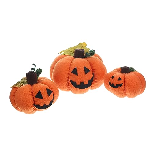UPKOCH 3St Halloween-Kürbis-Fotografie-Requisiten gefüllte Kürbisdekoration Plüsch Fälschung Halloween basteln Halloween atmosphäre Kürbis- gefälschte Kürbisse stützen PP Baumwolle von UPKOCH
