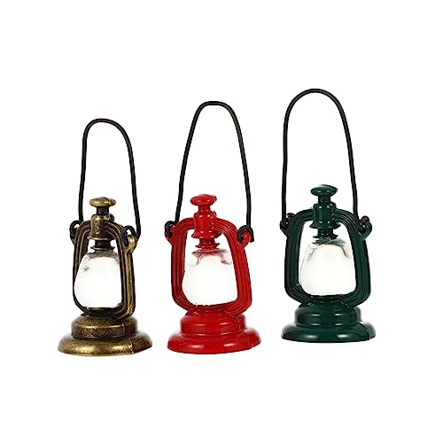 UPKOCH 3St Mini-Öllampe für kinderspielzeug Toys Petroleumlaternen für Puppenhäuser tun so, als würden sie eine kerzenlaterne Puppenhaus Petroleumlampen Harz von UPKOCH