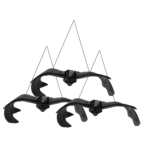 UPKOCH 3St Simulations-Fledermaus-Anhänger Augapfel Simulation hängender Fledermäuse Tür Halloween wanddeko Halloween basteln Halloween-Fledermaus-Hängeanhänger Halloween-Szenendekoration von UPKOCH