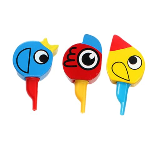UPKOCH 3 Stück Cartoon-pfeifenspielzeug Aus Holz Pädagogische Musikinstrumente Für Kinder Perfektes Für Jungen Und Mädchen von UPKOCH