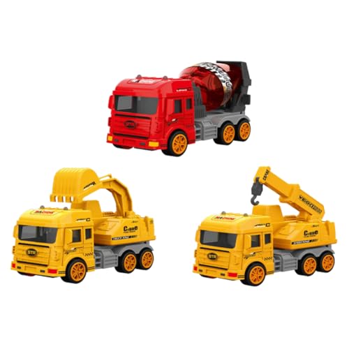 UPKOCH 3Stücke Engineering Fahrzeugspielzeug Set Simulierte Lkws Bagger Kran Mischer für Robustes und Sicheres für Jungen und Kreative Rollenspiele UPKOCH 3Stücke Engineering Fahrzeugspielzeug Set Simulierte Lkws Bagger Kran Mischer für Robustes und Sicheres für Jungen und Kreative Rollenspiele von UPKOCH