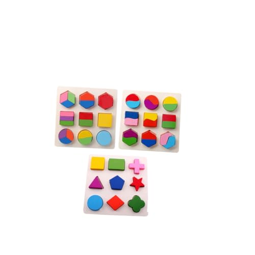 UPKOCH 3Stücke Geometrische Form Puzzles für Frühes Lernen Pädagogisches aus Hochwertigem für Jahren Fördert Kreativität und Kognitive Fähigkeiten UPKOCH 3Stücke Geometrische Form Puzzles für Frühes Lernen Pädagogisches aus Hochwertigem für Jahren Fördert Kreativität und Kognitive Fähigkeiten von UPKOCH