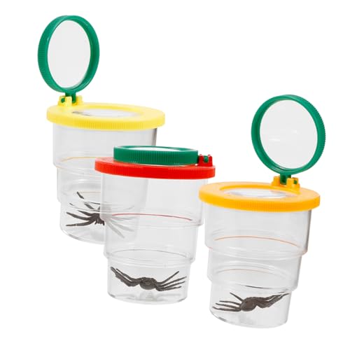 UPKOCH 3Stücke Insektenlupe mit Behälterbox Vergrößertes Insektenbeobachtungsglas für Lupenset zur Naturerkundung für Schulprojekte und Outdoor Aktivitäten UPKOCH 3Stücke Insektenlupe mit Behälterbox Vergrößertes Insektenbeobachtungsglas für Lupenset zur Naturerkundung für Schulprojekte und Outdoor Aktivitäten von UPKOCH