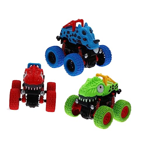UPKOCH 3Stücke Lernspielzeug Offroad für Kreatives Fantasie und Raumgefühl Handbetriebene Fahrzeuge ohne Batterien Designs zur Anregung von UPKOCH