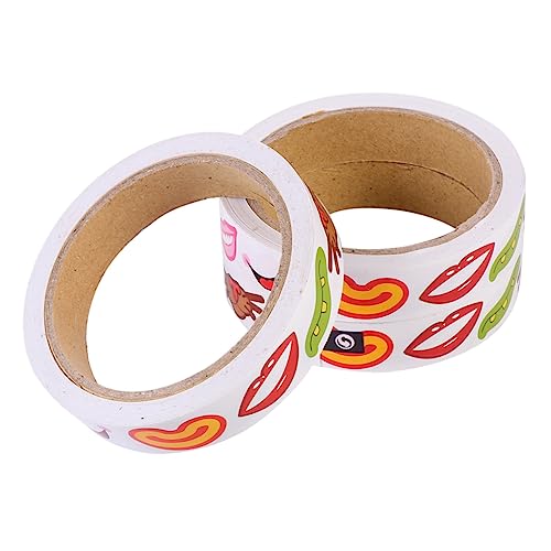 UPKOCH 3Stücke Selbstklebende Mundaufkleber Für DIY Etiketten Mit Lustigen Mundmustern Für Kreative Bastelprojekte Und Spielspaß Cartoon Aufkleber von UPKOCH