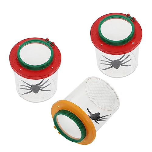 UPKOCH 3er-Box Lupenzylinder Vergrößerungsbehälter Fänger Zuschauer Kindernetz Bausatz Viewer Für Einfügen Vogelnetz Catcher-kit Spielzeugkäfige Lebewesen Fallen Acrylglas von UPKOCH