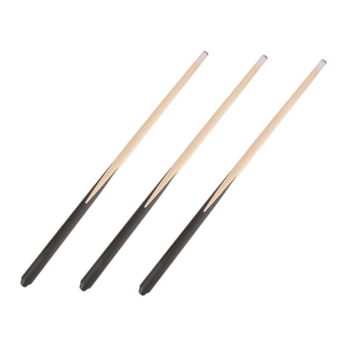 UPKOCH 3pcs 48cm Kurzpool Cue Stick Für Kinder Mini Billard Cue Billard Bridge Stick Ersatzpool Cue Accessoires Shorty -übungsstäbe von UPKOCH