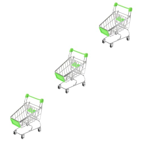 UPKOCH 3st Mini-cart-aufbewahrungskorb Warenkorb Spielzeug-einkaufswagen Mini-einkaufswagen-Organizer Schubkarre Veranstalter Kind Weihnachten von UPKOCH