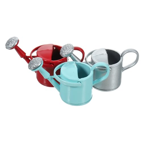 UPKOCH 3st Miniatur Gießkannen Bidet Mikro Pflanzenbewässerungsvorrichtung Klein Bausatz Puppenhaus Wasserschlauch Haws Gießkanne Automatisch System Durchnässt Legierung von UPKOCH