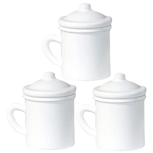 UPKOCH 3 Stück Miniatur-Essen Und Spielen Retro- Kinderspielzeug Mini-Becher Für Puppenhaus Winzige Deko-Becher Winzige Tassen Mini-Zahnputzbecher Miniatur-Becher von UPKOCH