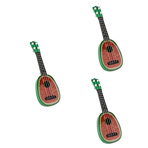 UPKOCH 3st Spielzeuge Musikinstrumente Gitarren Obst Gitarre Mini-obstinstrumente Kind Sortiert Rot Spielzeugklavier von UPKOCH