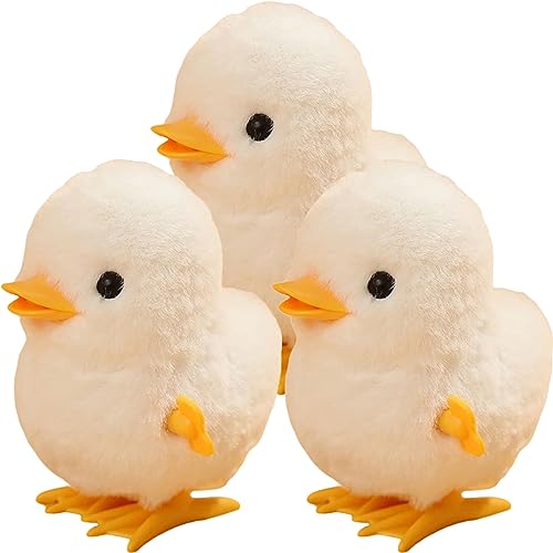 UPKOCH 3st Springende Ente Aus Samt Mini-Tier- Lustiges Für Lustige Spielsachen Tierspielzeug Für Für Kleine Tiere Aufzieh Plüsch Weiß von UPKOCH