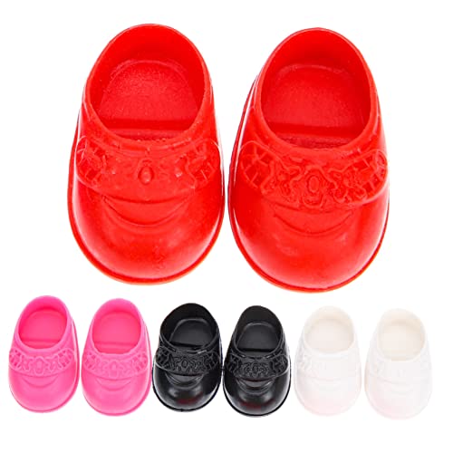 UPKOCH 4 Pairs Baby Puppe Schuhe Miniatur Simulation Puppe Spielzeug Zubehör Für Mädchen von UPKOCH