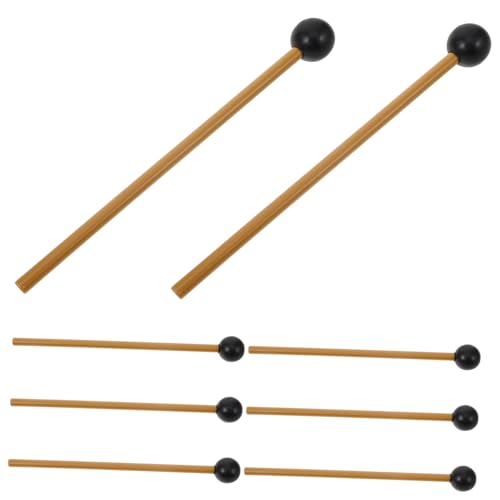 UPKOCH 4 Paare Hammer Universelle Trommelschlägel Wiederverwendbarer Trommelstock Teile Der Zungentrommel Zungentrommel, Trommelstock Leichter Praktischer Trommelstock Plastik von UPKOCH