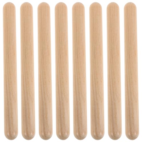 UPKOCH 4 Paare Holzrhythmus Sticks Naturholz Schlaginstrumente für Musikunterricht und Frühkindliche Bildung für Kindergarten und Musikalische Früherziehung UPKOCH 4 Paare Holzrhythmus Sticks Naturholz Schlaginstrumente für Musikunterricht und Frühkindliche Bildung für Kindergarten und Musikalische Früherziehung von UPKOCH