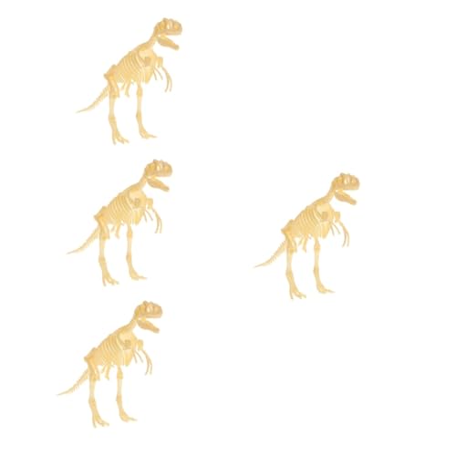 UPKOCH 4 Sätze Dinosaurierskelettmodell Knochenspielzeug Kinderspielsets Dino Dig Tierspielzeug Dinosauriermodell Partygeschenk Kinderspielzeug Dinosaurierspielzeug Geschenk von UPKOCH