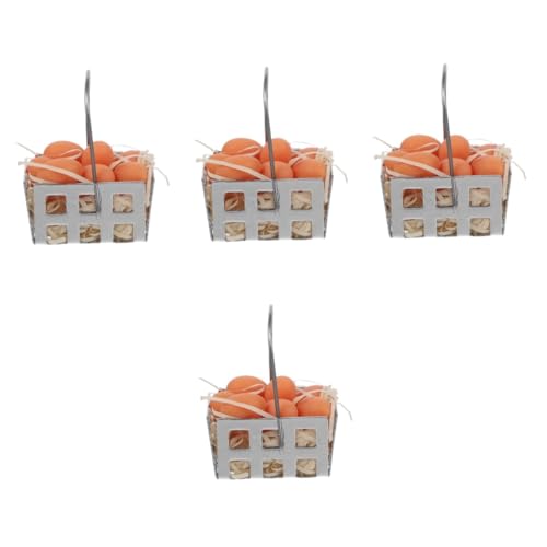 UPKOCH 4 Sätze Ei-Miniatur Miniatur-Lebensmittelspielzeug wohnaccessoires dekor Eier Ornament Mini-Ei-Modelle Mini-Ei-Dekore für die Küche Haushalt Zubehör Requisiten Dekorationen Harz von UPKOCH