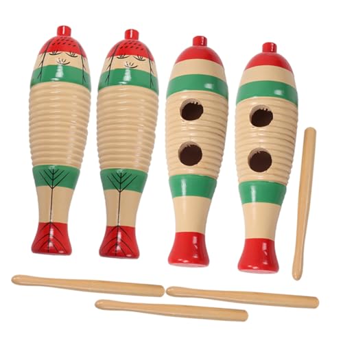 UPKOCH 4 Sätze Fischspielzeug aus Holz Musikalisches für Kleinkinder Percussion-Musikspielzeug Schlaginstrument Holz-Guiro für Kleinkinder Guiro- UPKOCH 4 Sätze Fischspielzeug aus Holz Musikalisches für Kleinkinder Percussion-Musikspielzeug Schlaginstrument Holz-Guiro für Kleinkinder Guiro- von UPKOCH